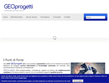 Tablet Screenshot of geoprogetti.com